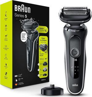 Braun Series 5 5050cs Easy Clean Electric Razor for Men With Charging Stand Precision Trimmer Body Groomer Black 1 Count
