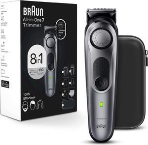 Braun AllinOne Style Kit Series 7 7410 8in1 Trimmer for Men with Beard Trimmer Body Trimmer for Manscaping Hair Clippers  More Brauns Sharpest Blade 40 Length Settings Waterproof