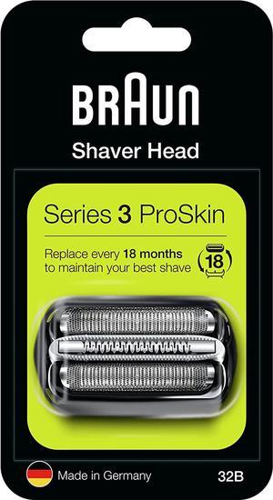 Braun razor Replacement Foil  Cutter Cassette 32B Series 3 320 330 340 350CC black shaving heads