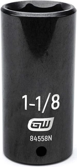 GEARWRENCH 1/2" Drive 6 Pt. Deep Impact Socket, 1-1/8" - 84558N