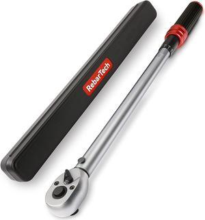 Torque Wrench, 1/2-Inch Drive, 40~300 ft.lb / 54~406 Nm by RebarTech