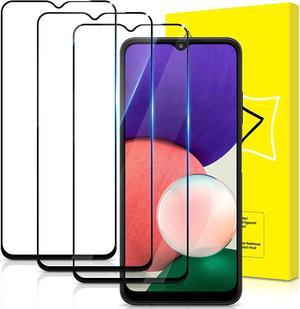 GiiYoon3 PACK Screen Protector for Samsung Galaxy A22 5G Tempered Glass HD Full Coverage Easy Installation Round Edge Scratch Resistant 9H Hardness Bubble Free Protective Film