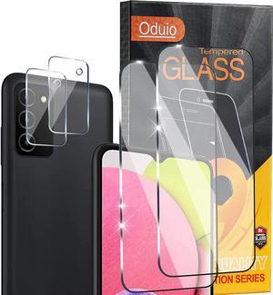 22 Pack Oduio Screen Protector for Samsung Galaxy A03s 65 Tempered Glass with Camera Lens Protector Fingerprint Unlock Full Coverage Bubble Free HD Clear Protective Film