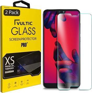 Vultic 2 Pack Screen Protector for Huawei P20 Pro Case Friendly Tempered Glass Film Cover