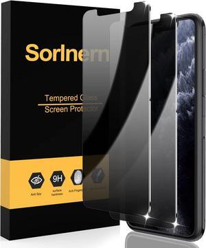 (2 Pack) Privacy Screen Protector for iPhone 11 Pro Max, iPhone Xs Max Privacy Screen Protector, Anti Spy Private Case Friendly Anti-Scratch 9H Tempered Glass for iPhone 11 Pro Max / iPhone