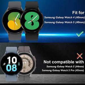 3 Pack Orzero Compatible for Samsung Galaxy Watch 5 40mm Galaxy Watch 4 40mm Tempered Glass Screen Protector 25D Arc Edges 9H High Definition AntiScratch BubbleFree Lifetime Replacement