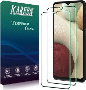 2 Pack KAREEN Screen Protector for Samsung Galaxy A13 5G A12 A02S A02 A03S A03 Tempered Glass Anti Scratch Bubble Free HD Clear Case Friendly