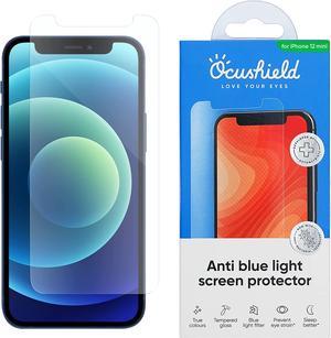 Ocushield for iPhone 12 Mini (5.4") - Anti Blue Light Tempered Glass Screen Protector - Protect Your Eyes for Better Sleep