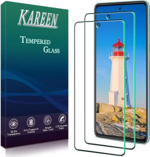 2 Pack KAREEN Screen Protector for Samsung Galaxy A52 5G  4G Tempered Glass Anti Scratch Bubble Free Case Friendly Easy Installation