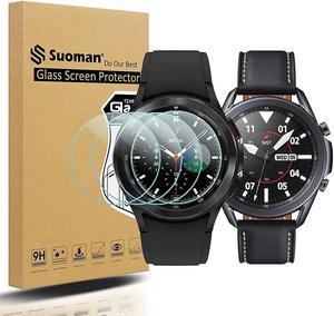 Suoman 4Pack for Samsung Galaxy Watch 4 Classic 46mm 2021  Galaxy Watch 3 45mm 2020 Tempered Glass Screen Protector AntiScratch 25D 9H Hardness