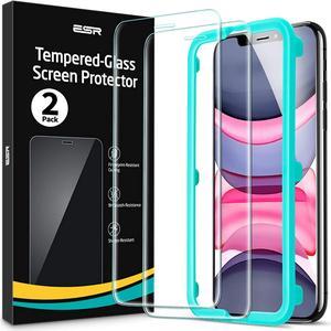 ESR for iPhone 11 Screen Protector Premium Tempered Glass iPhone XR Screen Protector Screen Protector for iPhone 61 Inch 2019 with Easy Installation Frame Case Friendly 2 Pack