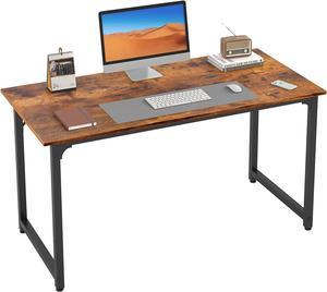 Flrrtenv Home Office Computer Desk, Modern Industrial Simple Table, Workstation, Study Writing Desk, 39 Inch, Rustic Brown