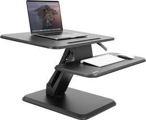 Standing Desk Converter, Compact Small 25 Adjustable Desktop Standing Desk - Sit to Desk Riser, Manual Lift with Gas Spring for Home Laptop, Office Standing Computer Desks