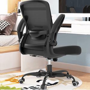 Office Chair, Ergonomic Desk Chair with Adjustable Lumbar Support & Seat Height, High Back Mesh Computer Chair with Flip-up Armrests-BIFMA Passed Task Chairs for Home Office (Modern, Black)