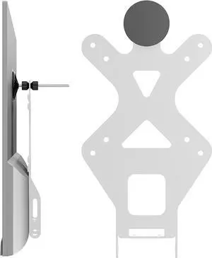HumanCentric VESA Mount Adapter for HP Monitors 22er, 22es, 22f, 23er, 23es, 23f, 24ea, 24ec, 24er, 24es, 24f, 24fw, 25er, 25es, 25f, 27er, 27ea, 27es, 27f, 27fw, 27ec VESA Adapter Bracket (White)
