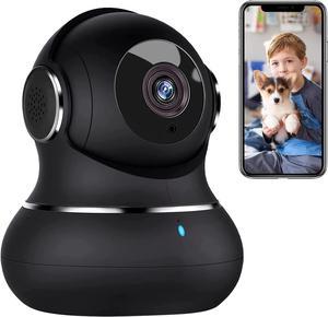 Little elf Camera, Pet Camera with 360° Motion Tracking, IR Night Vision, 2-Way Audio, [2023 New] 1080P Indoor Security Camera, WiFi Camera for Baby/Pet, Home Wireless Camera Work with Alexa