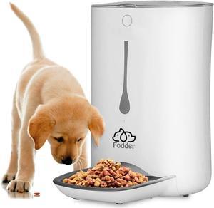 7L Smart Automatic Pet Feeder - Electronic Digital Dry Food Storage Meal Dispenser w/ Built-in Microphone, Voice Recorder, Optional Battery, Timer Programmable to Feed Cat and Dog - SereneLife SLAPF30