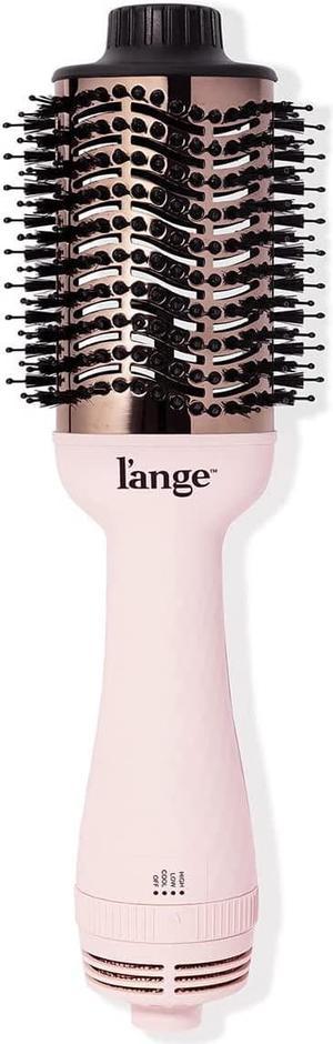 L'ANGE HAIR Le Volume 2-in-1 Titanium Brush Dryer Blush | 75MM Hot Air Blow Dryer Brush in One with Oval Barrel | Hair Styler for Smooth, Frizz-Free Results for All Hair Types