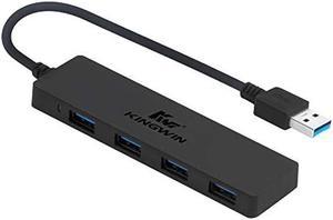 Kingwin KWUC-HUB-4U3 4-Port USB 3.0 HUB Portable Design for Ultrabook, Laptop, PC & Tablet PC