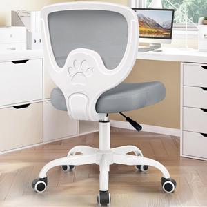 Primy Office Chair Ergonomic Desk Chair, Breathable Mesh Mid Back Computer Chair with Adjustable Height Comfortable Armless Executive Rolling Swivel Task Chair with Wheels for Home Studying Gaming