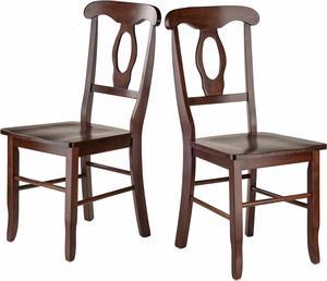 Winsome Wood 94208 Renaissance 2 Piece Set Key Hole Back Chairs