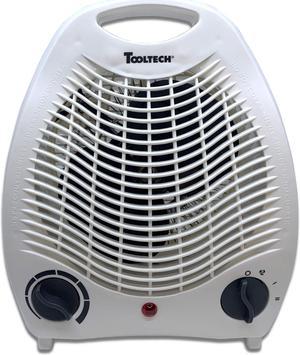 Tooltech® 750-1500-Watt Compact Fan Heater with Adjustable Thermostat