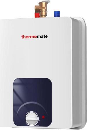 thermomate Mini Tank Water Heater Electric UL Listed, ES150B 1.3 Gallon Point of Use Under Sink Water Heater, 120V Corded Wall or Floor Mounted