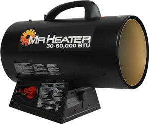 Mr. Heater MH60QFAV 60,000 BTU Portable Propane Forced Air Heater Black