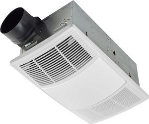 Broan-Nutone PowerHeat Bathroom Exhaust Fan and Heater, 80 CFM, 1.5 Sones, White, BHF80