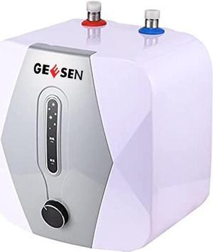 GEESEN 1500W 8L 110V US Plug Compact Size Instant Electric Tank Home Hot Water Heater Kitchens Hair Salons IPX4 Mini Instant Tankless Shower for Kitchen Bathroom 2.5 Gallon