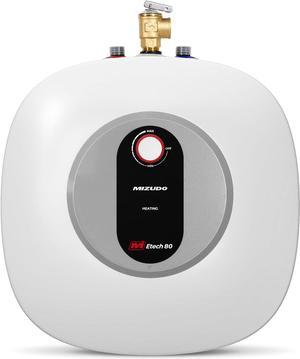 MIZUDO Electric Mini Tank Water Heater - 8.0 Gallon Point of Use Instant Hot Water Heater 120V 1440W, Under Sink, Wall or Floor Mounted, Easy to Install