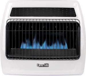 Dyna-Glo BFSS30NGT-4N 30,000 BTU Natural Gas Blue Flame Thermostatic Vent Free Wall Heater, White