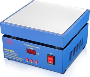 Soiiw Upgraded 110V 850W Soldering Hot Plate LED Microcomputer Electric Preheat Soldering Station Welder Hot Plate Rework Heater Lab 200X200mm Plate