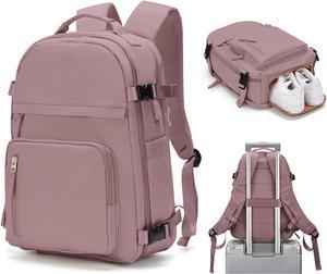 Cabin Bags for man for women, Underseat Carry-ons Bag for Travel, Hand Luggage Bag Men Travel Backpack Cabin Size Fit 14 inch Laptop backpack Pink Purple