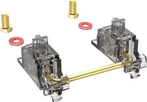 DUROCK Stabilizers V3, Screw in Stabilizers with 2u, 6.25u, 7u Wires, PCB Mount for Mechanical Keyboards (Smokey 80% Kit)