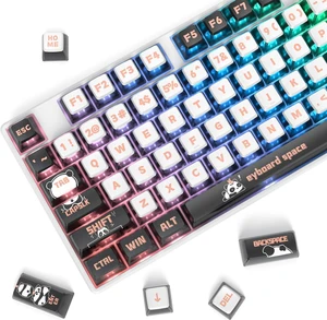 120 Keys ASA Profile PBT Pudding Keycpas Panda Keycaps Dye-Sublimation Custom Keycaps for Cherry Gateron MX Switch Mechanical Gaming Keyboard(Panda) 120 Keys ASA Profile PBT Pudding Keycpas Panda Keycaps Dye-Sublimation Custom Keycaps for Cherry Gateron MX Switch Mechanical Gaming Keyboard(Panda)