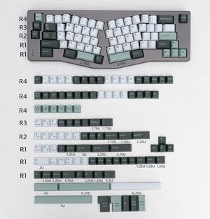 mintcaps Botanical Keycaps Set 173 Keys Cherry Profile Doubleshot Custom Keyboard Keycaps ISO ANSI for Cherry MX Gateron 60% 65% 70% 75% 95% Mechanical Keyboards