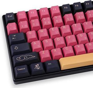 Red Samurai Keycaps 129 Keys Dye Sub Cherry Profile Japanese Keycap Set Fit for 60% 65% 95% Mechanical Keyboard Cherry Mx Switches