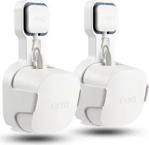 PETIMETI Wall Mount for EERO 6+ Mesh WiFi System, Space Saving Wall Mount Bracket for EERO 6+ Router with Cord Management and Easily Moved(2 Pack)
