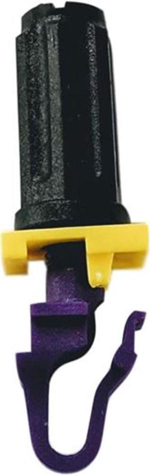 Rackstuds - P20 Rack Mount Solution II, Quick-Fit Cage Nut & Screw Replacement, Secure Server Rack Hardware Mount Kit, Purple Rack Stud for 19" Square Punched Vertical Rail, 3.2mm/0.126", 20-Pack