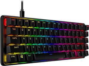 HyperX Alloy Origins 65 - Mechanical Gaming Keyboard  Compact 65% Form Factor - Tactile Aqua Switch - Double Shot PBT Keycaps - RGB LED Backlit - NGENUITY Software Compatible