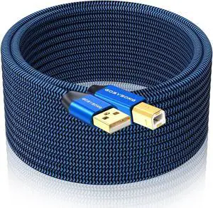 Printer Cable 100ft Active USB 2.0 Printer Cable Type A to Type B Printer Cord High Speed Printer USB Cable Compatible with      and More