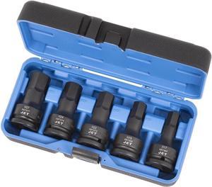 JET 3/4-Inch Drive Impact Socket Set - Metric Hex Bit Impact Sockets - 5 Pieces