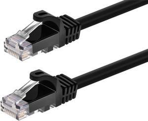 Monoprice Cat6 Ethernet Patch Cable - 0.5 Feet - Black (12-Pack) Snagless RJ45, 550MHz, UTP, Pure Bare Copper Wire, 24AWG - FLEXboot Series