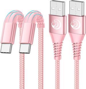 USB C Cable Yosou 3A Fast Charging Type C Cord2Pack 6FT Phone Charger for Samsung Galaxy S22 S21 S20 FE S9 S8 A20 A21 A10e A50 A51 S10e, LG Velvet, Moto G8/Z3/Z4 and PS5