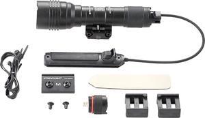 88071 ProTac Rail Mount HL-X USB 1000-Lumen Rechargeable Multi-Fuel Weapon Light With USB Battery and Cable, Remote Switch, Tail Switch, and Clips, Box, Black