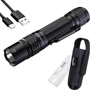PD36R Pro High Lumen Tactical Flashlight, 2800 Lumen Dual Rear Switches USB-C Rechargeable with Battery and Lumentac Organizer