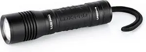 LUXPRO Bright 550 Lumen LED Handheld Flashlight - Features Ergonomic Handle and Aircraft-Grade Aluminum - Pocket-Sized Camping Accessories with Wrist Lanyard - Batteries Included