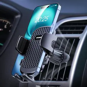 [2025 NEW] Phone Holders for Your Car Vent Extended Metal Hook [Ultra-Stable] [Wider Clamp &Fit Thicker Case] Cellphone Car Mount for iPhone 16 Pro Max 15 Plus 14 13 12 Android  S24 Ultra Pixel