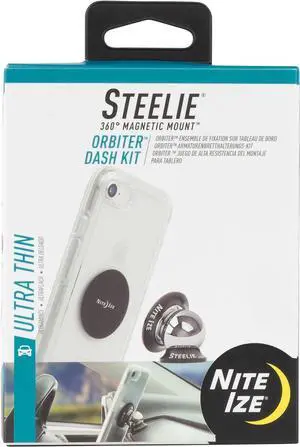 Steelie Orbiter Dash Kit - Magnetic Dashboard Phone Mount - Easy-to-Use & Durable Cell Phone Car Holder